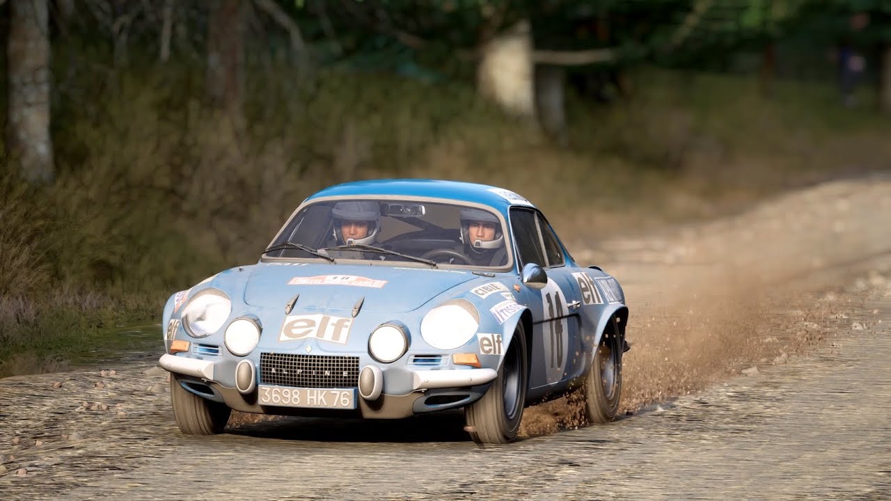 Iconic Alpine A110 1973 Rally Monte Carlo POV at Wales Rally Fedw Fain ...