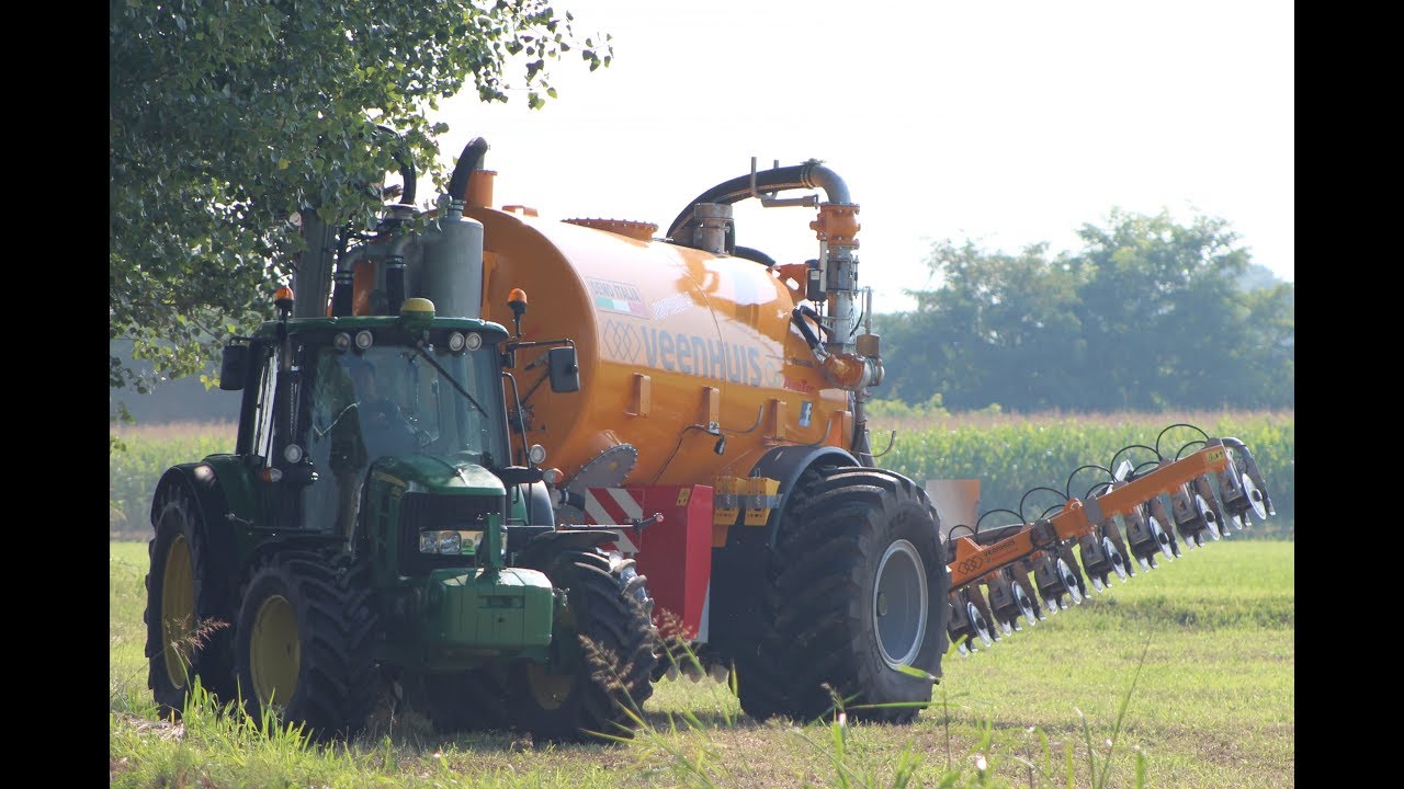 FIRST ITALY / DEMO FIELDS / VEENHUIS PROFILINE 14000L. / VEENHUIS EUROJECT / JOHN DEERE 6430 PREMIUM