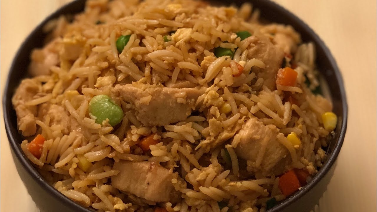 Fried Chicken Rizz CHICKEN FRIED RICE RECIPE// RECETTE DE RIZ FRIT AU POULET//# ASMR ...