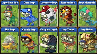 PVZ Minigame - All Imps Vs Plants Basic - Plants Vs Zombies 2