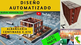 Diseño AUTOMATIZADO V.2 de Albañilería Confinada E.070. - 2/3 PARTE.