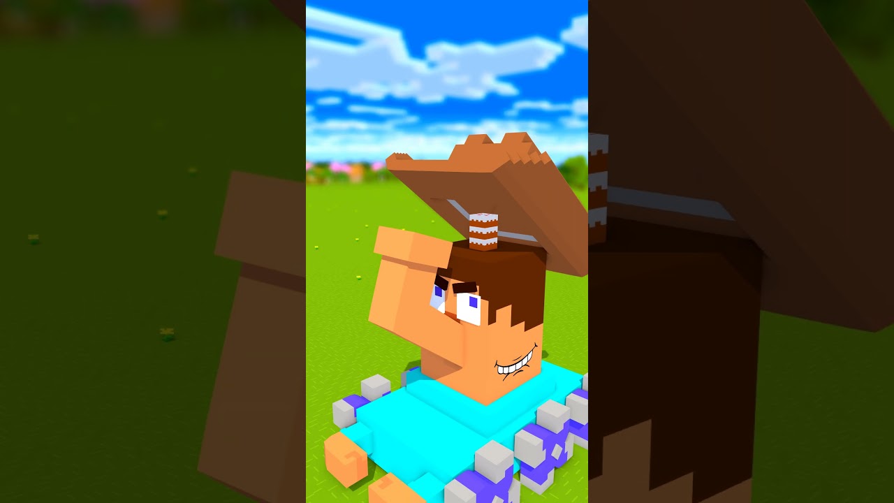 Steve Cowboy-Tank vs Zombie Bandit-Tank - Minecraft animation 