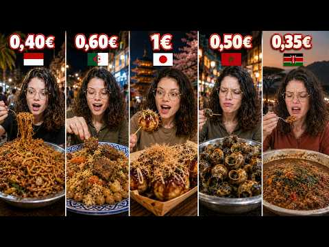 In which country do you eat best for €1? 🇰🇪 🇱🇧 🇩🇿 🇮🇩 🇲🇦🇯🇵