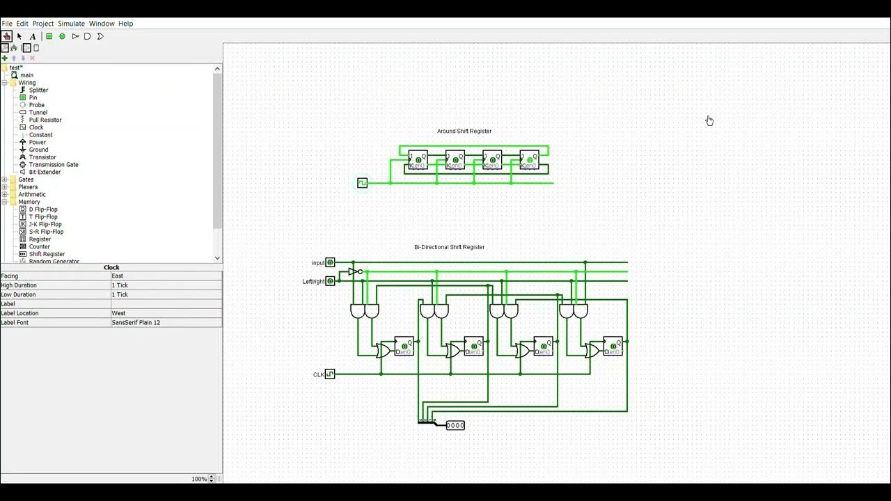 Shift Register Explained in Logisim YouTube