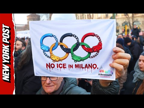 Minnesota To Milan Italians Protest ICE Presence At Winter Olympic Games 