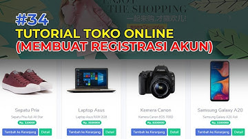 Tutorial Codeigniter #34 Membuat Toko Online dengan Codeigniter - Registrasi Akun