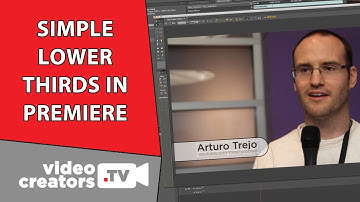 How To Make a Simple Lower-Third in Premiere Pro