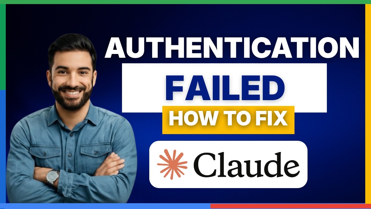 How to fix Claude Code authentication failed[FULL GUIDE] - YouTube