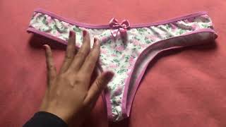 Mostrei Minha Calcinha Lingerie Estampada De Flores