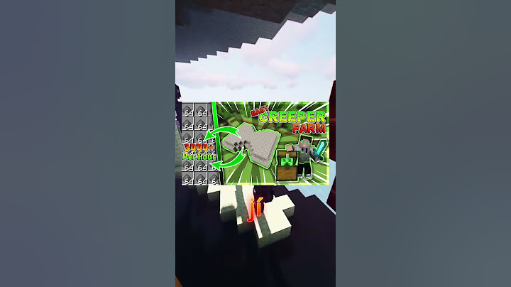 Jak postavit Creeper farmu?