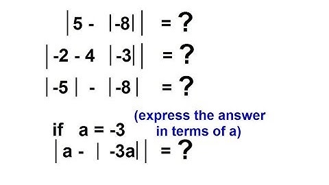 PreCalculus - Algebra Fundamental Review (2 of 80) The Absolute Value: Examples