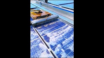 Photovoltaic solar panel cleaning process- Good tools and machinery make work easy