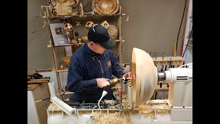 Woodturning  Bowlturning with ONEWAY 2436 LATHE! PART1