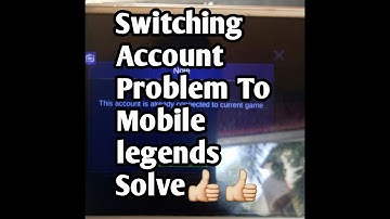 THIS ACCOUNT IS ALREADY CONNECTED TO CURRENT GAME DATA  Mobile legends Problem Solved