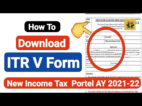 How To Download ITR V Form ll New Income Tax Portal ll ITR V Form ll Smart Work