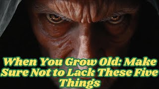 When You Grow Old: Make Sure Not to Lack These Five Things