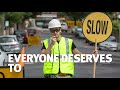 Let's slow down for roadworkers