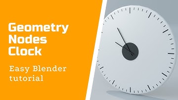 Blender 2.93 GEOMETRY NODES - Clock
