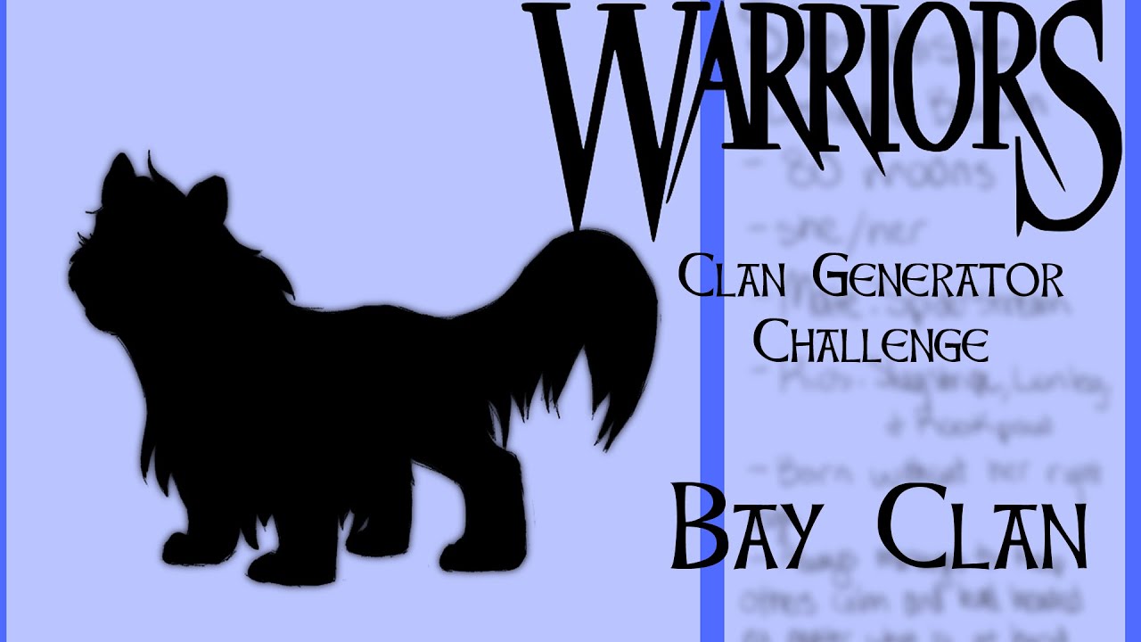Warrior Cats Clan Generator Challenge Pt.2 - YouTube