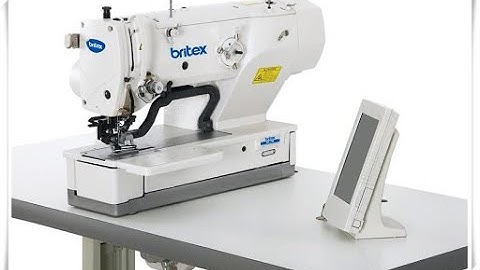 Britex BR 1790A full option computer control Straight Button Holing Machine.
