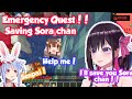 Azki and Pekora tries to save Sora chan"Summer Festival"[Hololive]