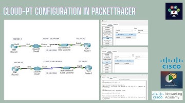 CLOUD-PT Configuration On Packettracer | Networking Academy | #DSL | #cloud | #modem | #ccna