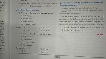 STD 11 commerce economics full solved exercise chapter 2 money new syllabus Maharashtra board
