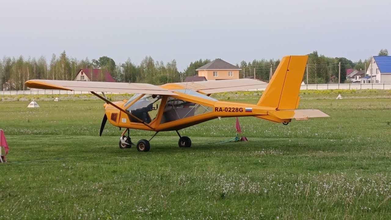 Полёт на Aeroprakt A-22L с аэродрома Мочище