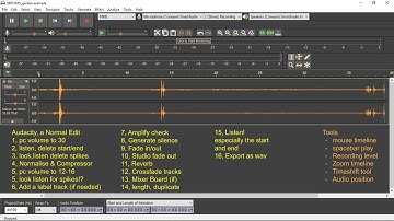 Audacity Workflow Example 16 Easy Steps