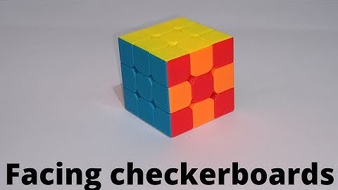 Make Facing checkerboards pattern on Rubik
