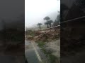 heavy rain in village