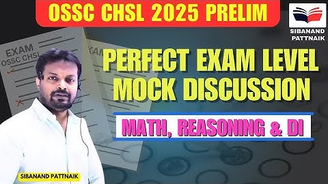 OSSC CHSL SCEW | Perfect 💯 Exam level Mocktest of OSSC CHSL Paper 🔥 | OSSC CHSL 2025 | OSSC CHSL