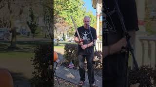 A TFW sword demo done at the Milford Artisan Market on the green in Milford CT...