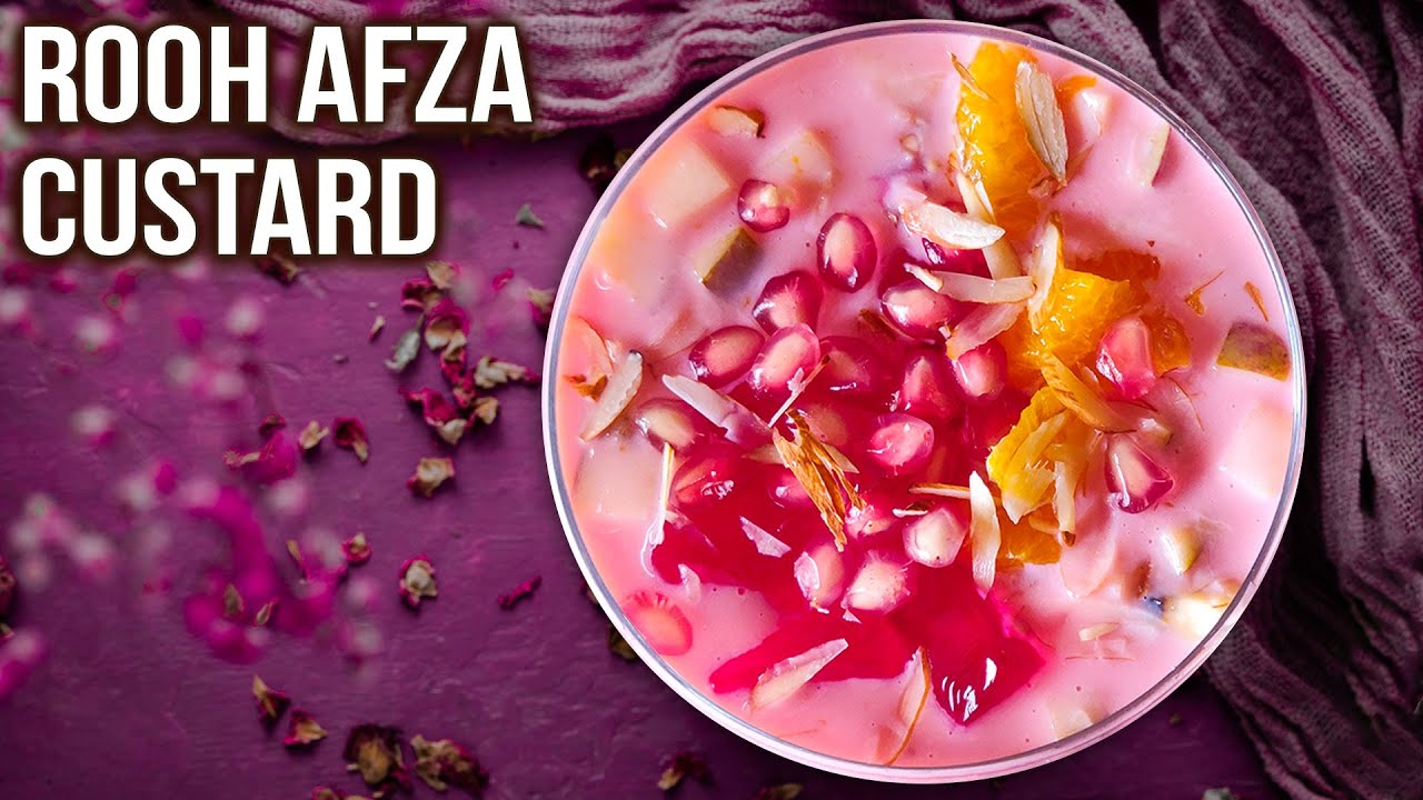Rooh Afza Custard Recipe | How to Make Fruit Custard at home | Easy Dessert Ideas using Rooh Afza | Rajshri Food