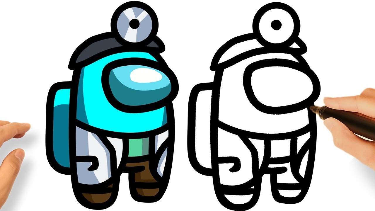 Cara Menggambar Among Us Dokter Youtube