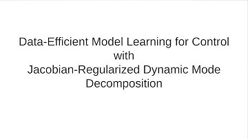 Data-Efficient Learning for Control with Jacobian-Regularization