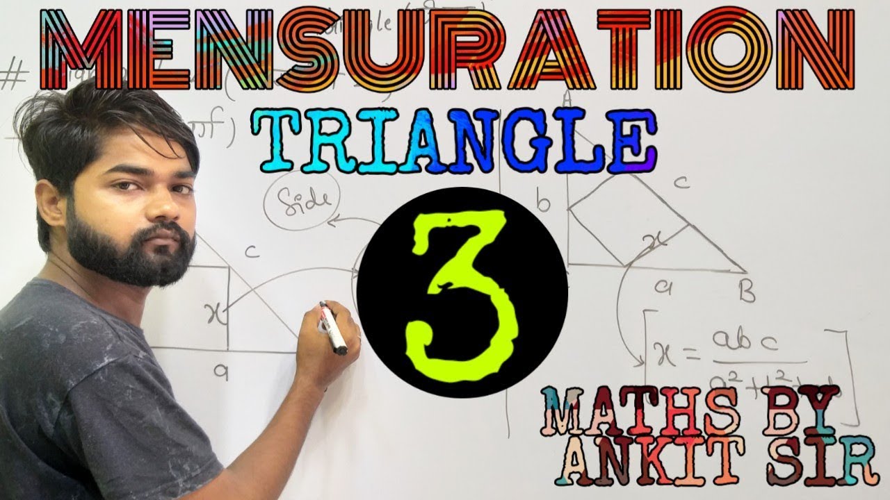 MENSURATION CLASS- 3 TRIANGLE | MATHS FOR SSC CGL - YouTube