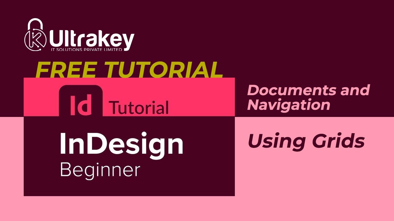 Adobe InDesign CC - Documents and Navigation - Using Grids - YouTube