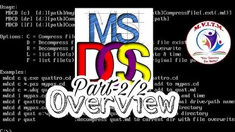 MS DOS part-2/2 , practical and commands