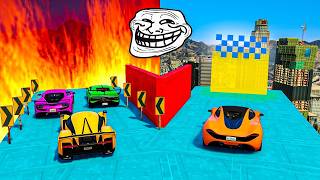 EL ÚLTIMO EXPLOTA CON COCHES ALEATORIOS!! IZQUIERDA o DERECHA? - GTA 5 ONLINE