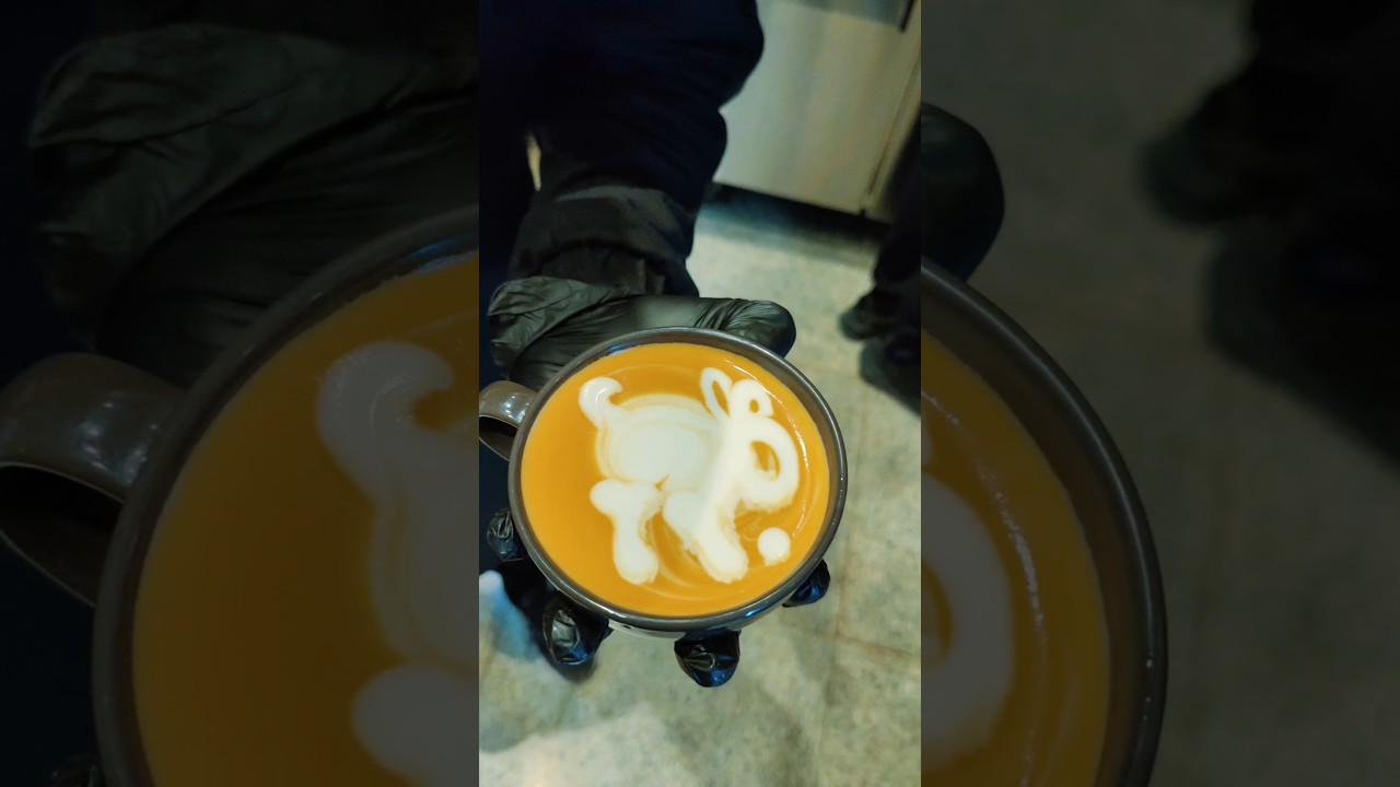 Rabbit Latte Art 🐰☕ | Cute Coffee Art