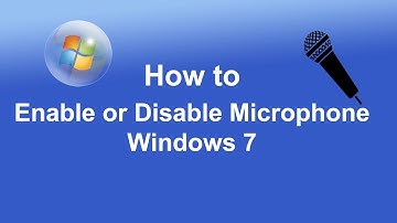Enable Disable microphone in windows 7