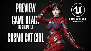 UE4 PREVIEW - GAME-READY 3D Character - Cosmo Cat Girl