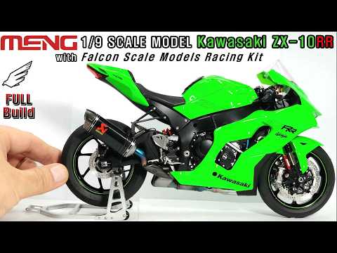 MENG] 1/9 Scale Model Kawasaki ZX-10RR Full Build - YouTube