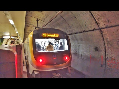 Driverless Subway in istanbul M5 Metro Line (Üsküdar - Çekmeköy)