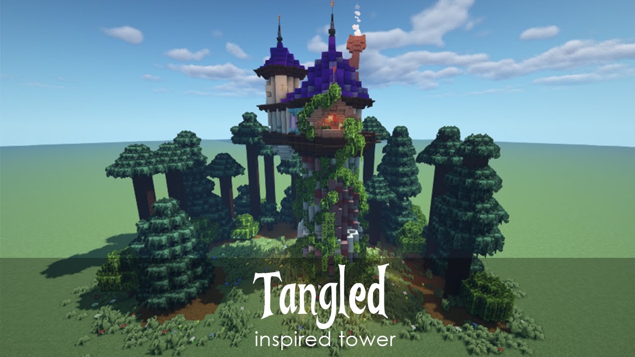 Tangled Inspired Tower 👑💜 [𝐦𝐢𝐧𝐞𝐜𝐫𝐚𝐟𝐭 𝐫𝐞𝐩𝐥𝐚𝐲𝐦𝐨𝐝] - YouTube