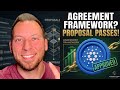 CARDANO ADA - Agreement Framework Reached?! Proposal Passes! The Week Ahead!