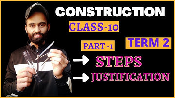Construction | Class 10 Maths Chapter 11 | Exercise 11.1 question 1| Term 2 exam 2022