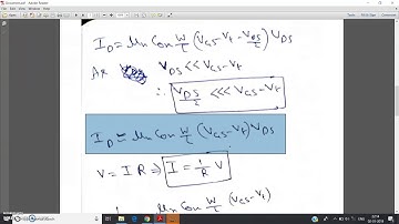 Voltage Dependent Resistor (MOSFET in triode region)
