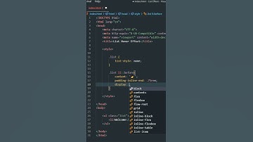 How To Make List Hover Effect? | Html Css